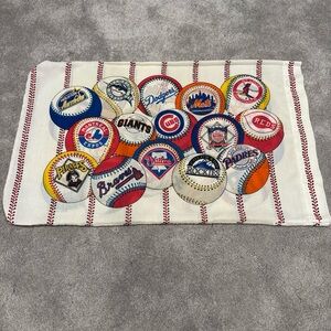 Vintage MLB Major League Baseball Pillow Case Double Sided Standard 1993